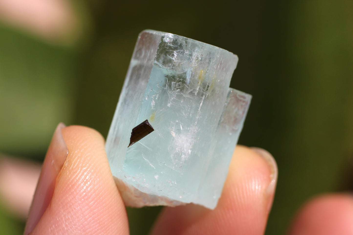 Aquamarine w/ Black Tourmaline