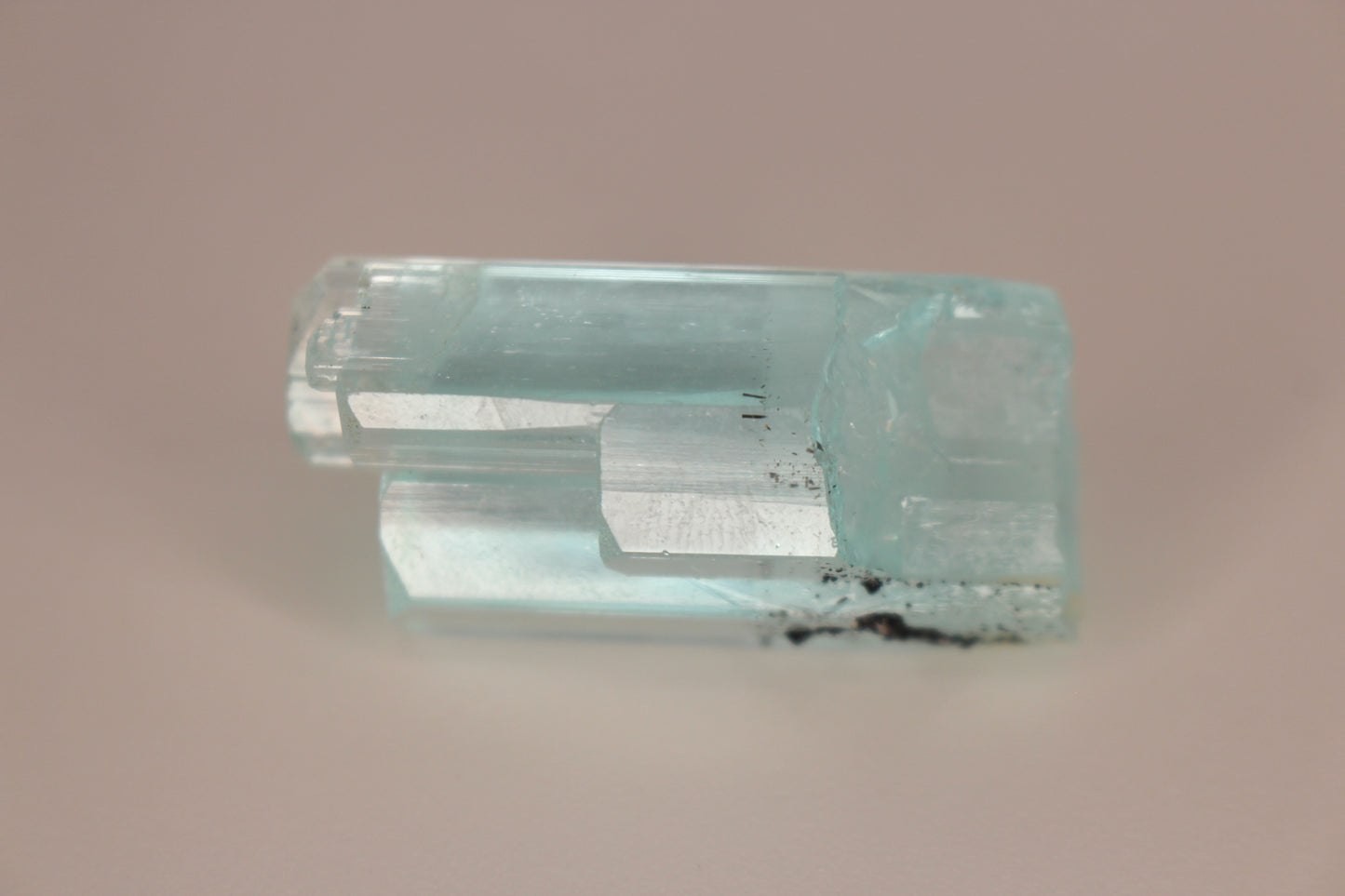 Aquamarine w/ Black Tourmaline Inclusions