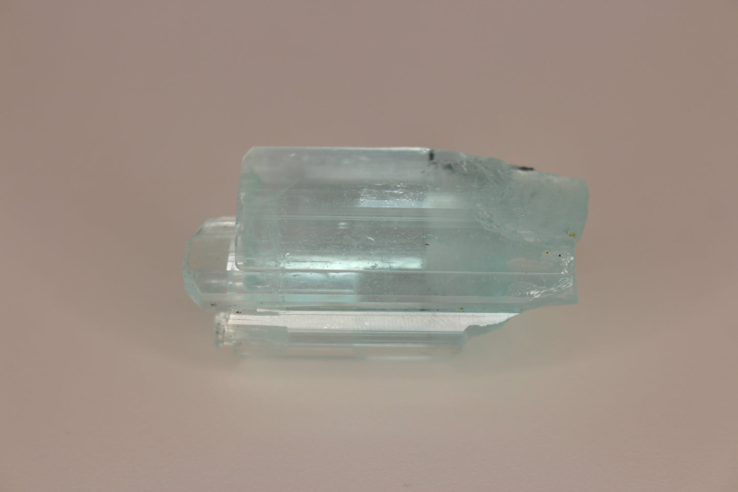 Aquamarine w/ Black Tourmaline Inclusions