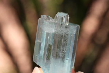 Aquamarine w/ Black Tourmaline Inclusions