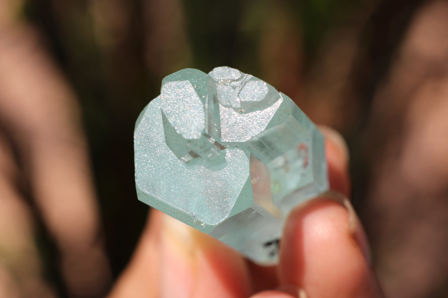 Aquamarine w/ Black Tourmaline Inclusions