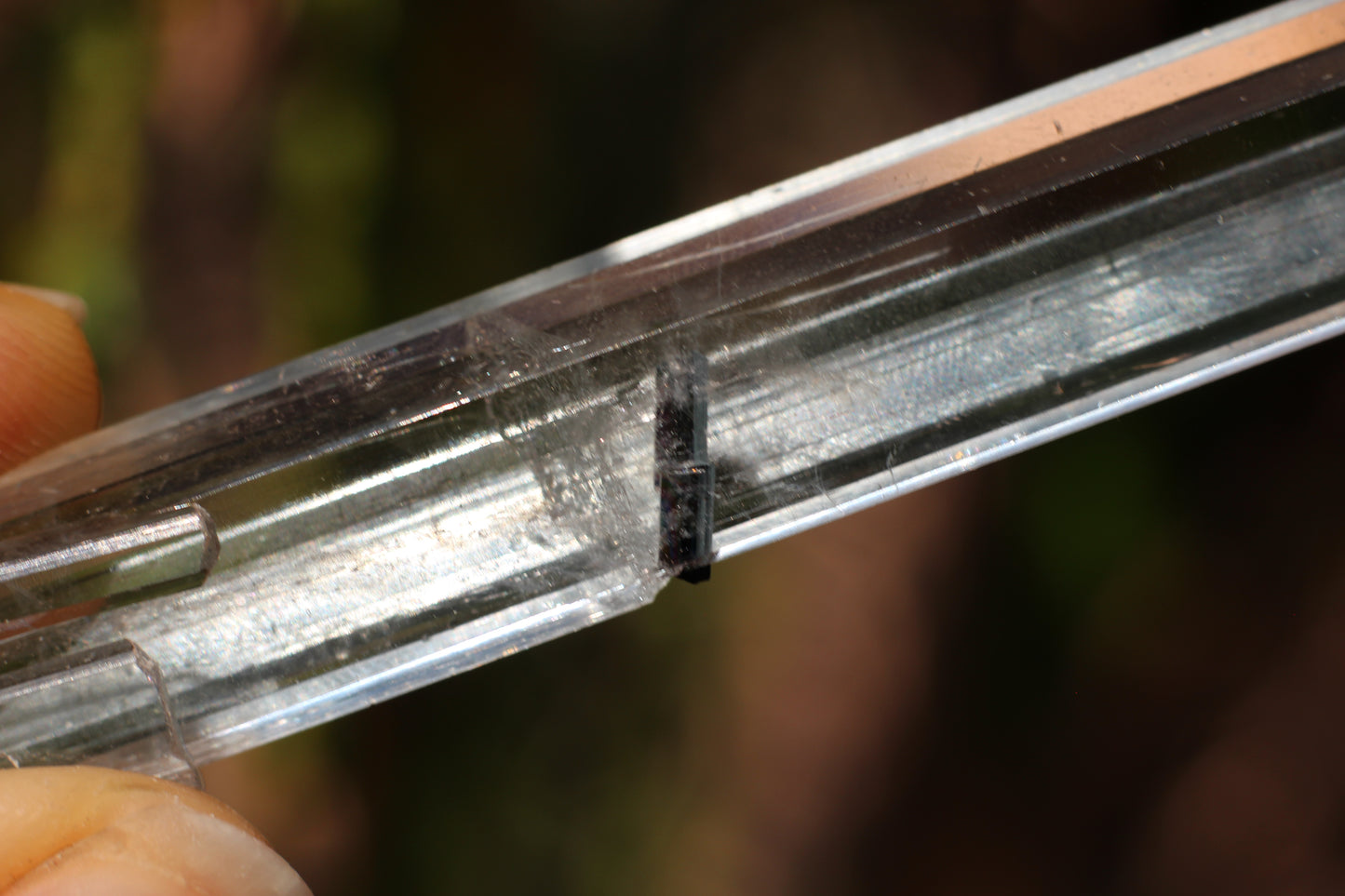 Aquamarine w/ Black Tourmaline Inclusions