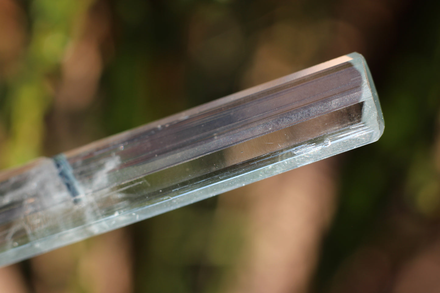 Aquamarine w/ Black Tourmaline Inclusions