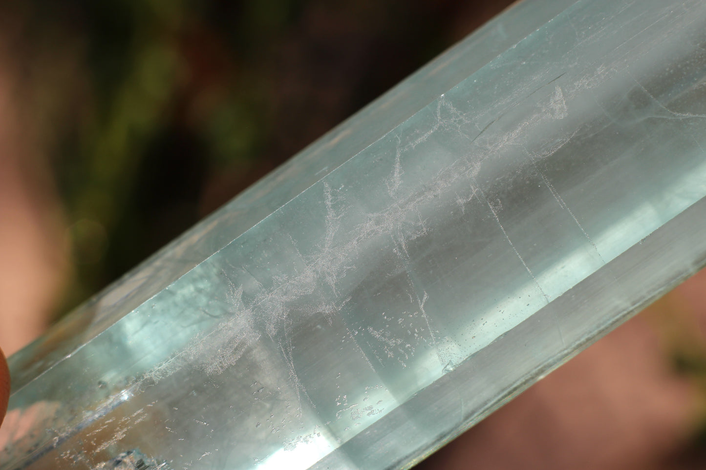 Etched Aquamarine, Double Terminated