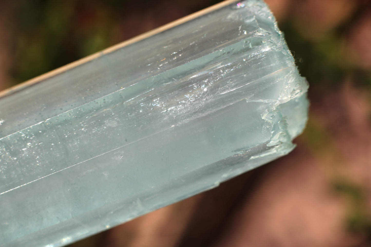 Etched Aquamarine, Double Terminated