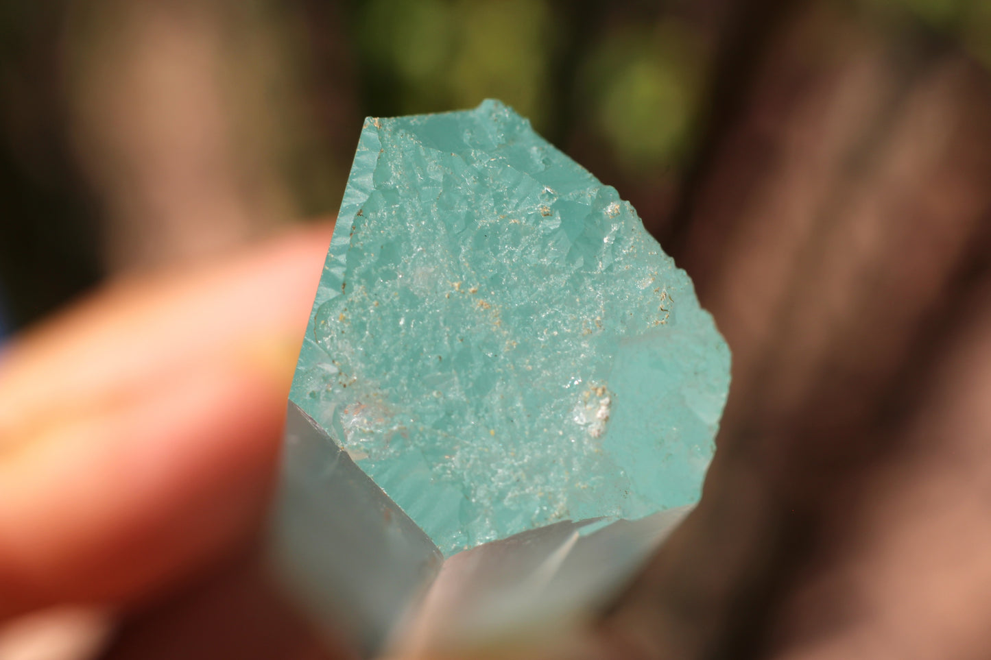 Etched Aquamarine, Double Terminated