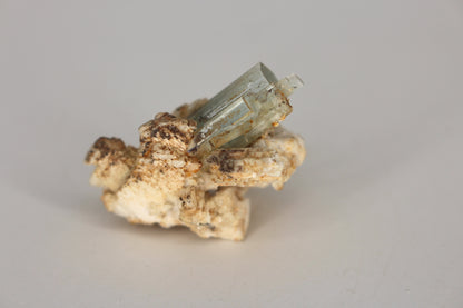 Aquamarine on Feldspar