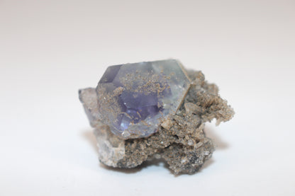 Purple Fluorite w/ Quartz