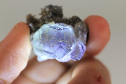 Purple Fluorite w/ Quartz