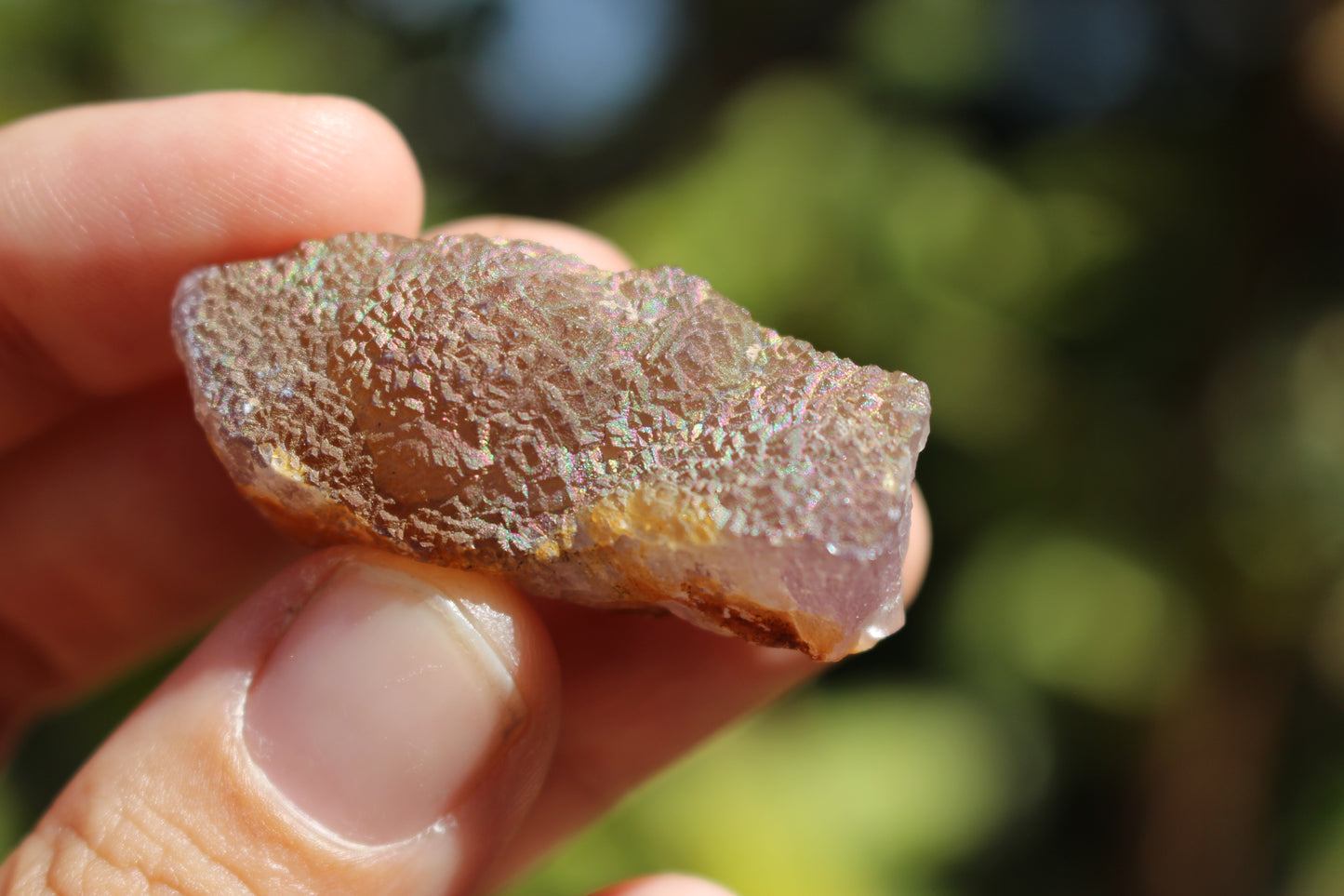 Purple Iridescent Fluorite