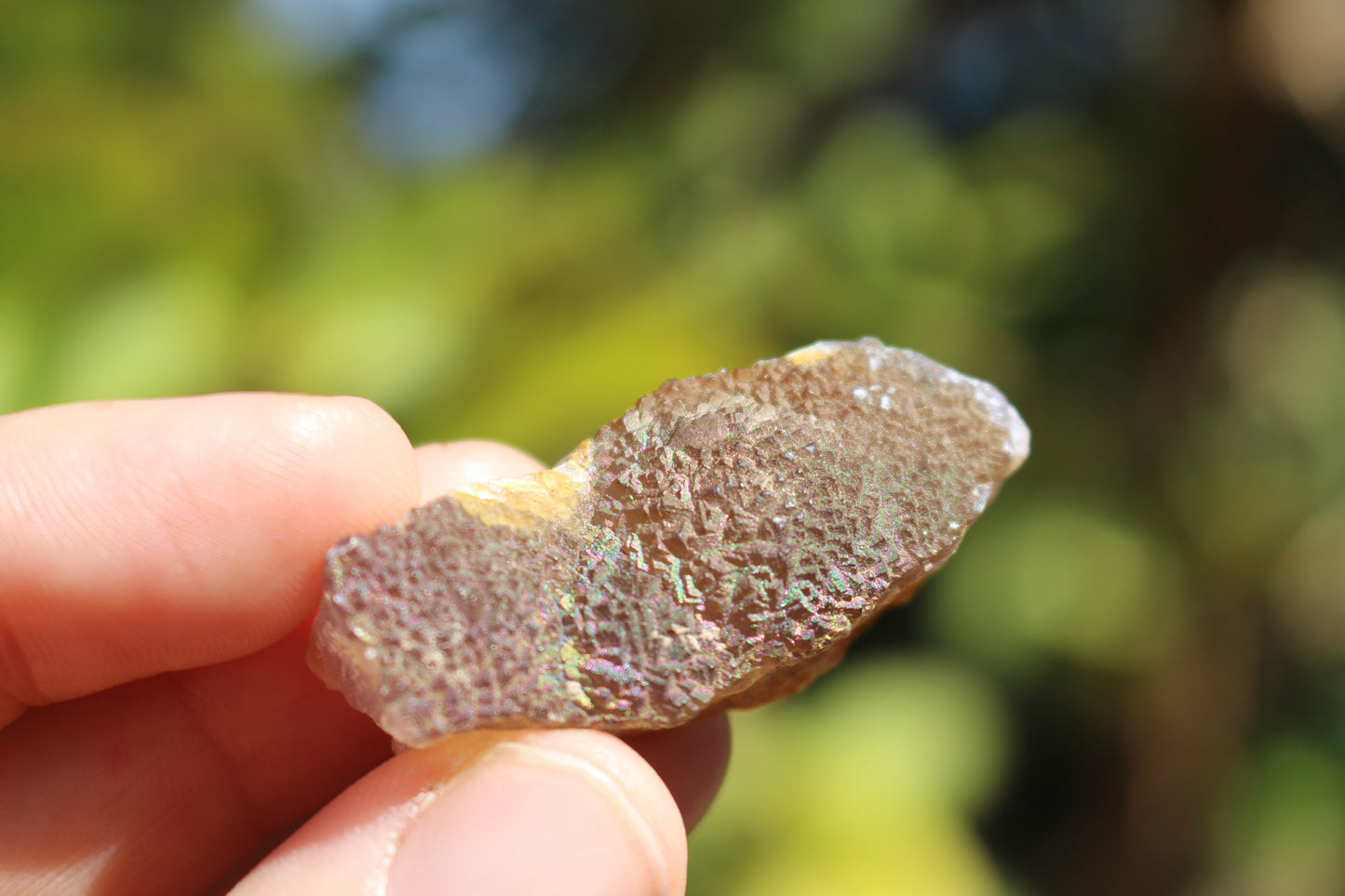 Purple Iridescent Fluorite