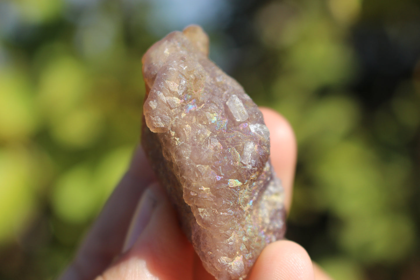 Purple Iridescent Fluorite Flouter