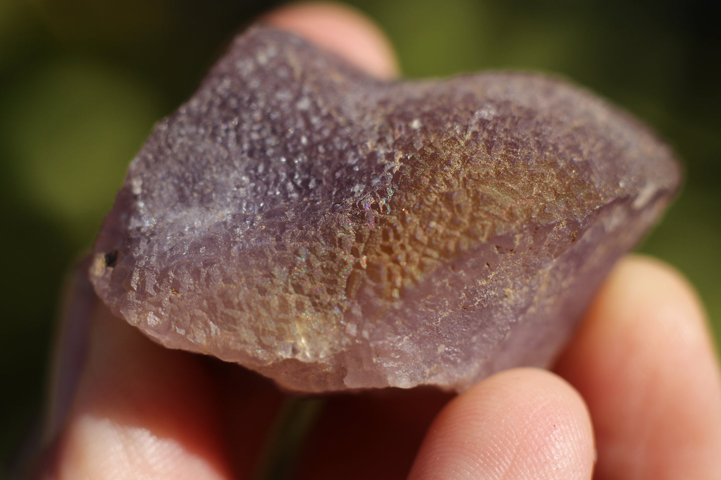 Purple Iridescent Fluorite