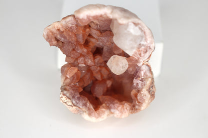 UV Reactive Calcite in Pink Amethyst Geode