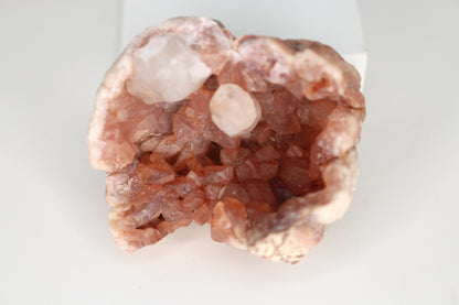 UV Reactive Calcite in Pink Amethyst Geode