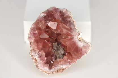 UV Reactive Calcite in Pink Amethyst Geode