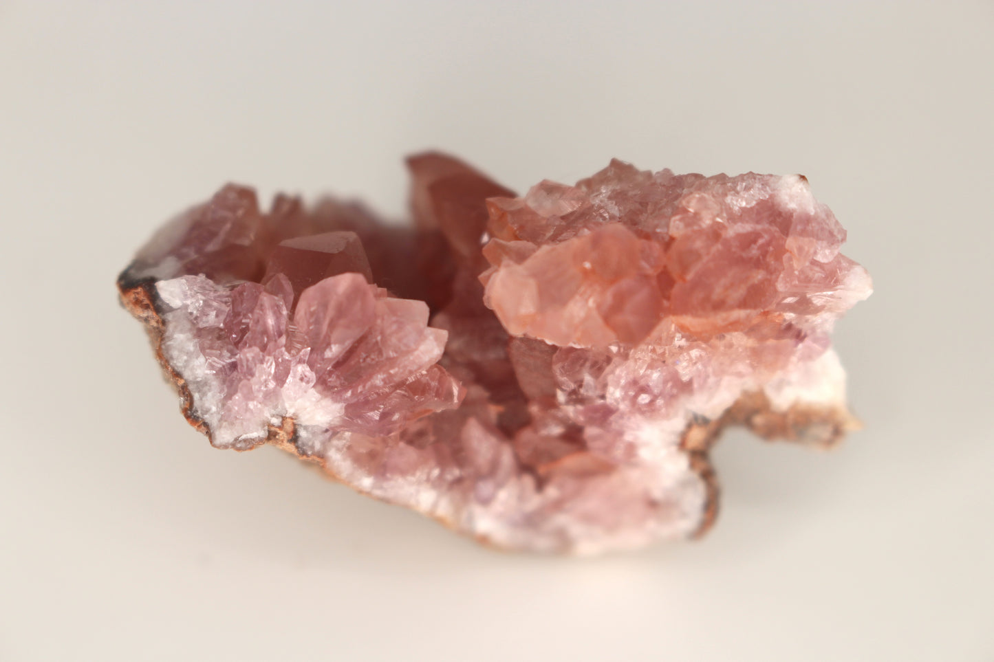 UV Reactive Calcite in Pink Amethyst Geode