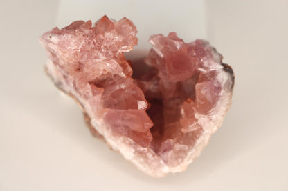 UV Reactive Calcite in Pink Amethyst Geode