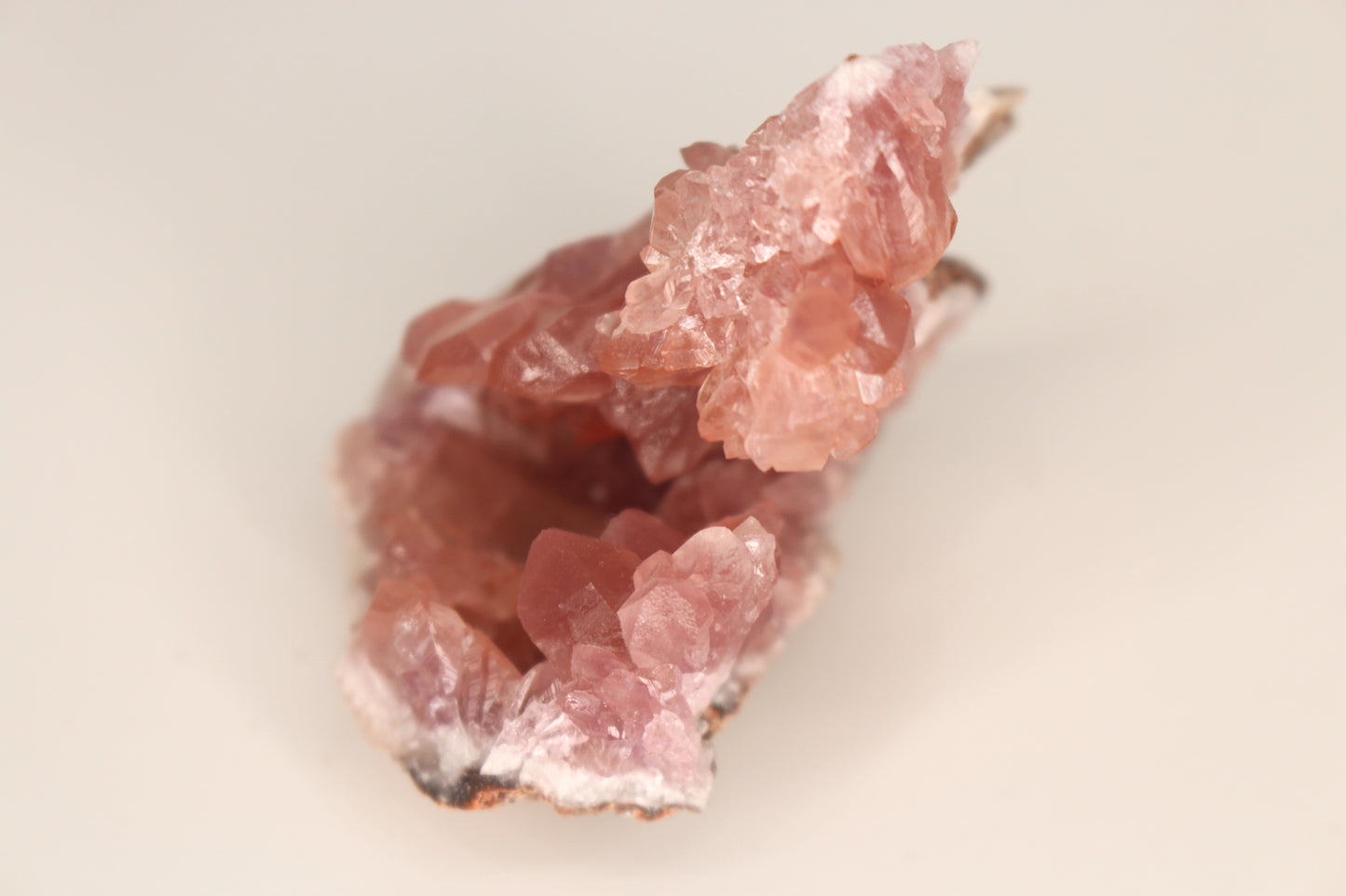 UV Reactive Calcite in Pink Amethyst Geode