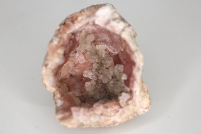 UV Reactive Calcite in Pink Amethyst Geode