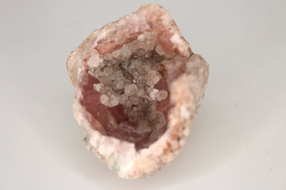 UV Reactive Calcite in Pink Amethyst Geode