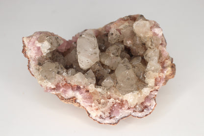 UV Reactive Calcite in Pink Amethyst Geode