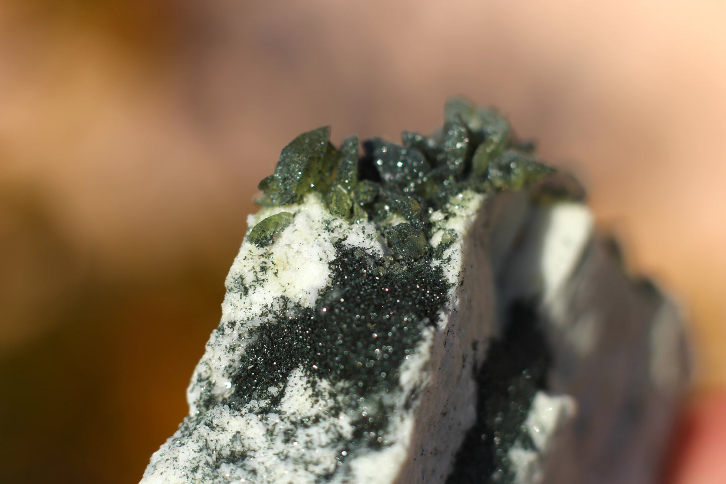 Green Sphene on Matrix