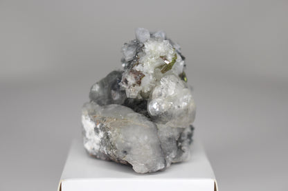 Green Sphene w/ Clear Calcite