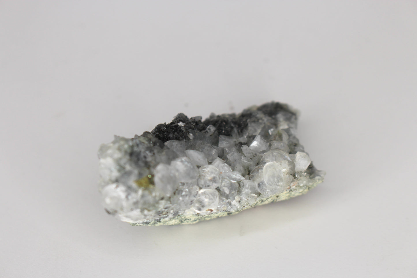 Green Sphene w/ Clear Calcite