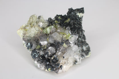 Green Sphene w/ Clear Calcite