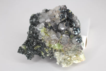 Green Sphene w/ Clear Calcite