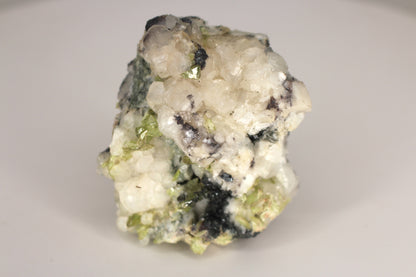 Green Sphene w/ Clear Calcite