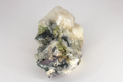 Green Sphene w/ Clear Calcite