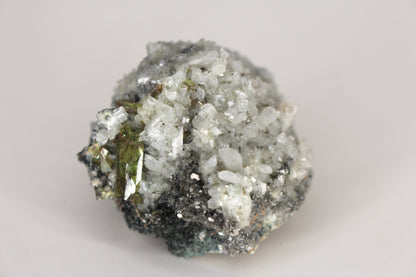 Green Sphene w/ Clear Calcite