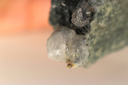 Green Sphene w/ Clear Calcite