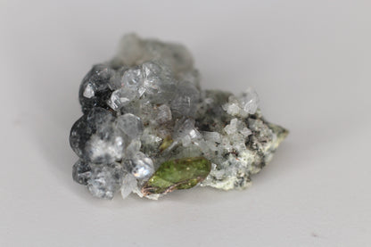 Green Sphene w/ Clear Calcite