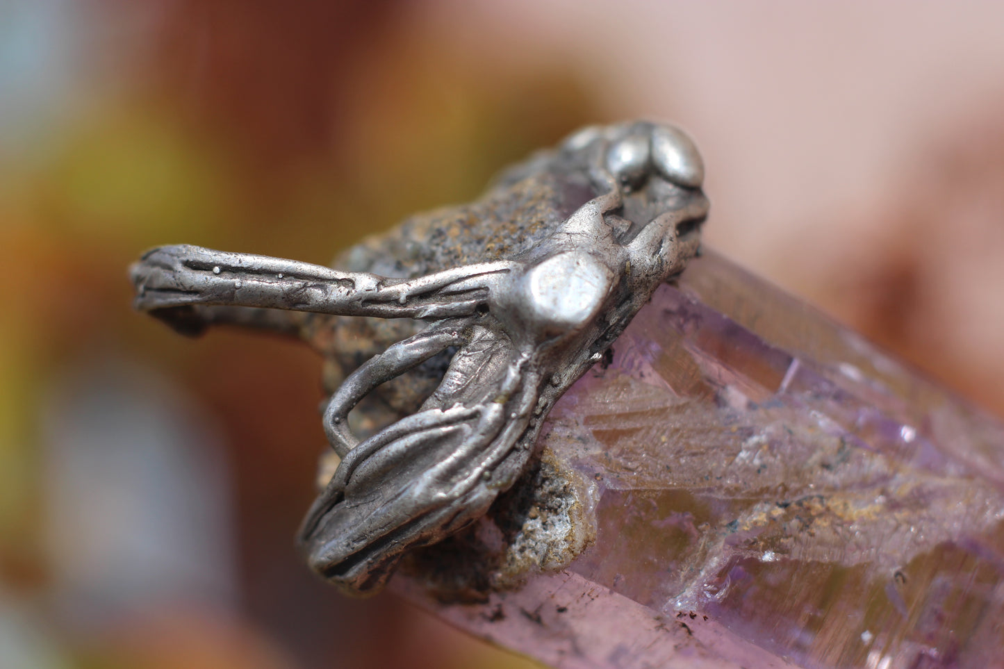 Vera Cruz Amethyst as a Pendant with Real Silver