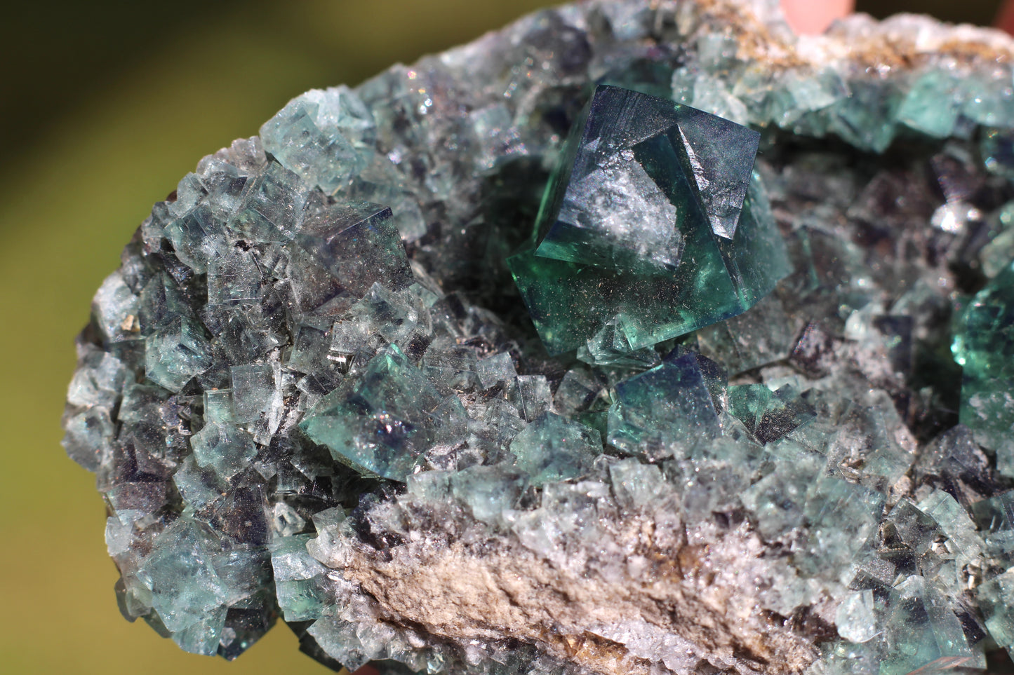 Diana Marie Green Fluorite, UV Reactive