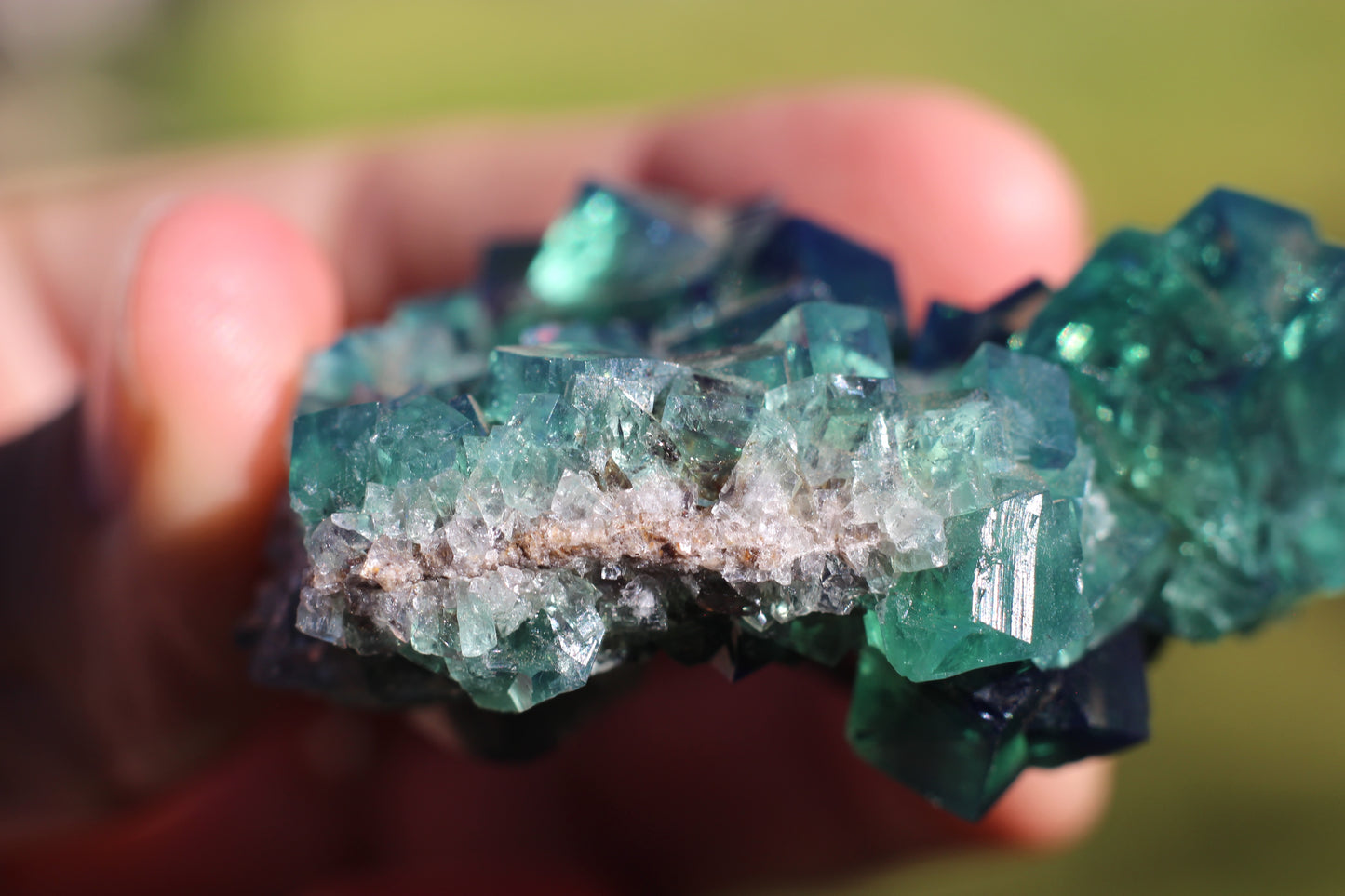 Diana Marie Green Fluorite, UV Reactive