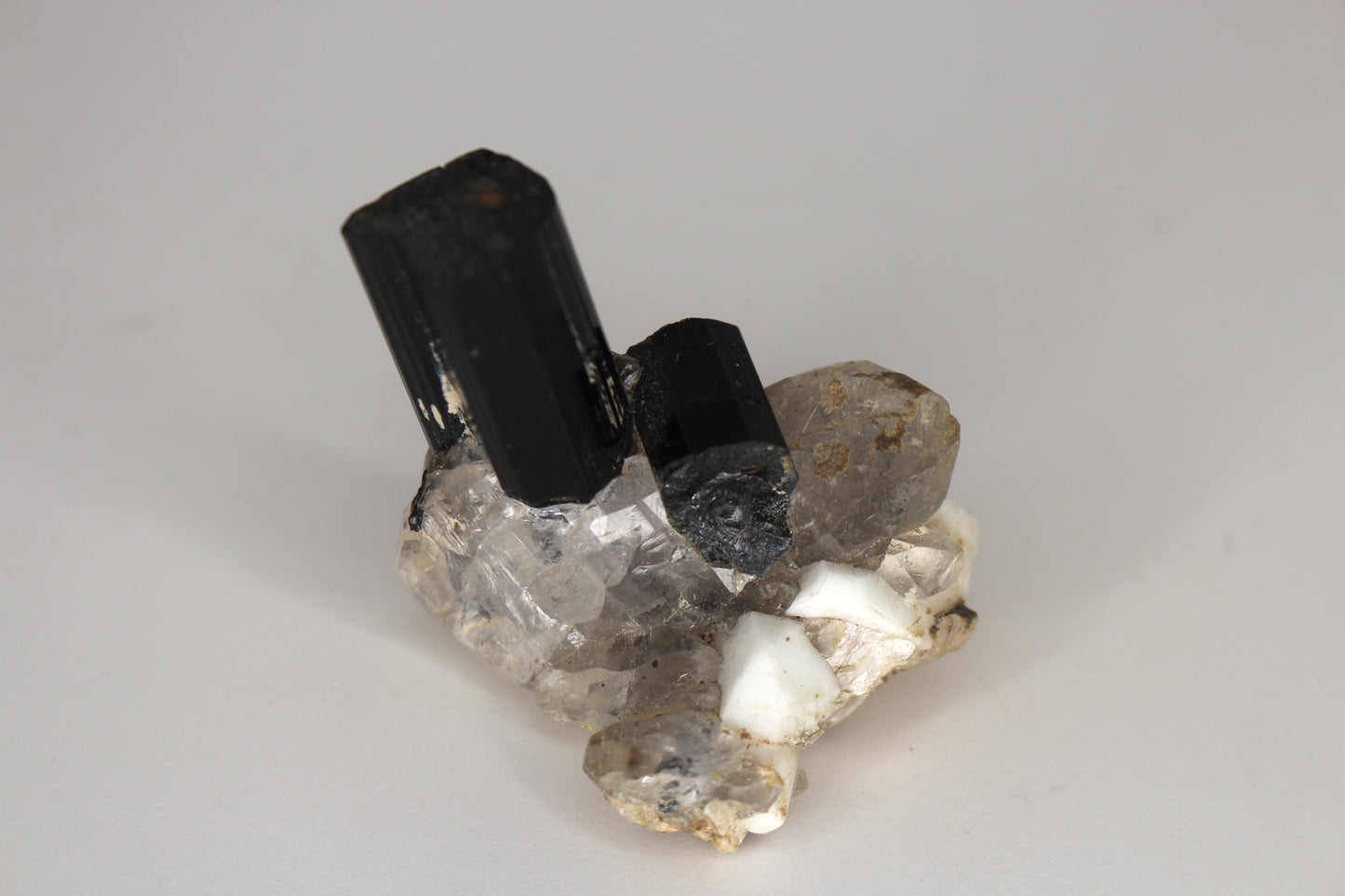 Black Tourmaline w/ Quartz, Mica & Feldspar