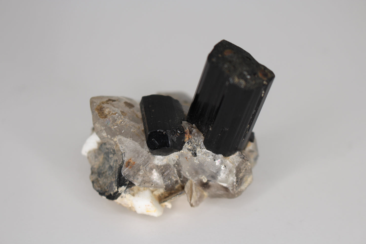 Black Tourmaline w/ Quartz, Mica & Feldspar