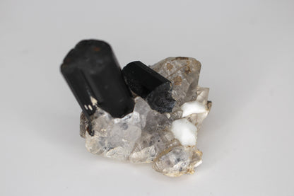 Black Tourmaline w/ Quartz, Mica & Feldspar