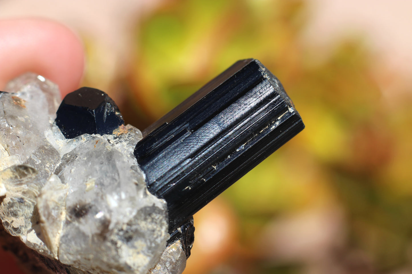 Black Tourmaline w/ Quartz, Mica & Feldspar