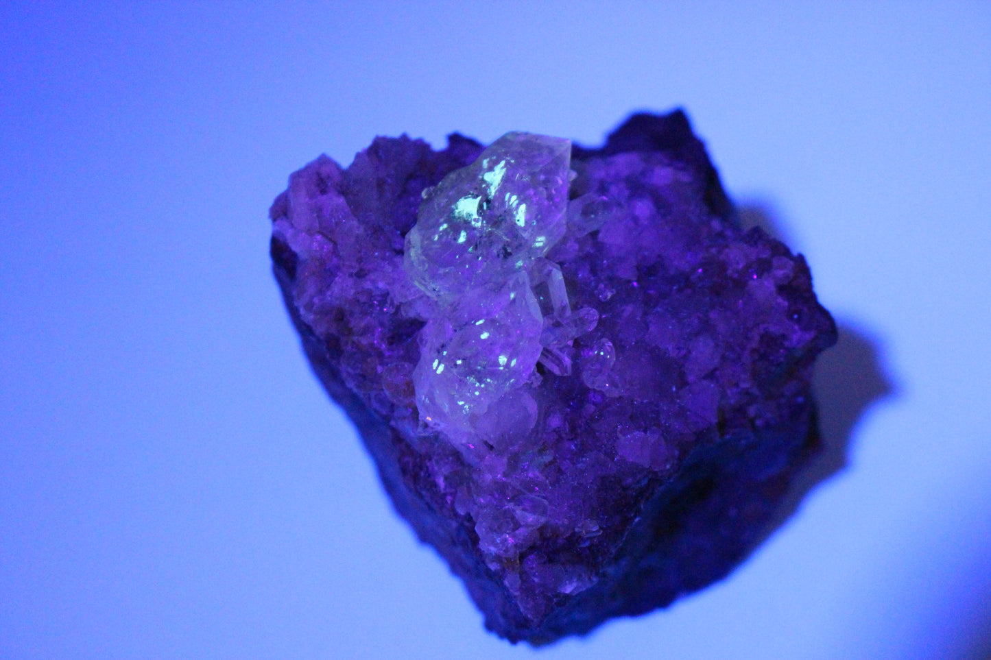 Quartz w/ Oil Inclusions, UV Reactive