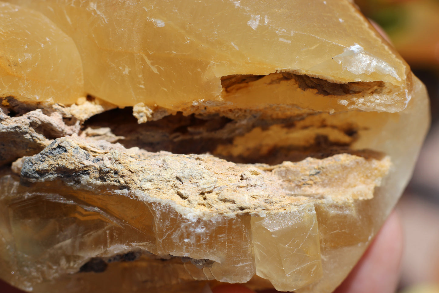 Golden Calcite, Double Terminated