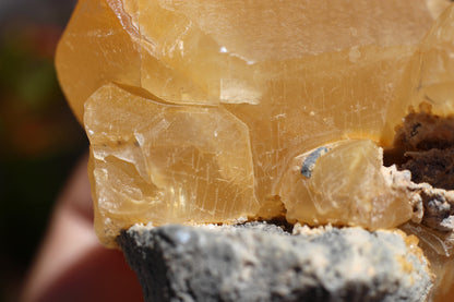 Golden Calcite, Double Terminated