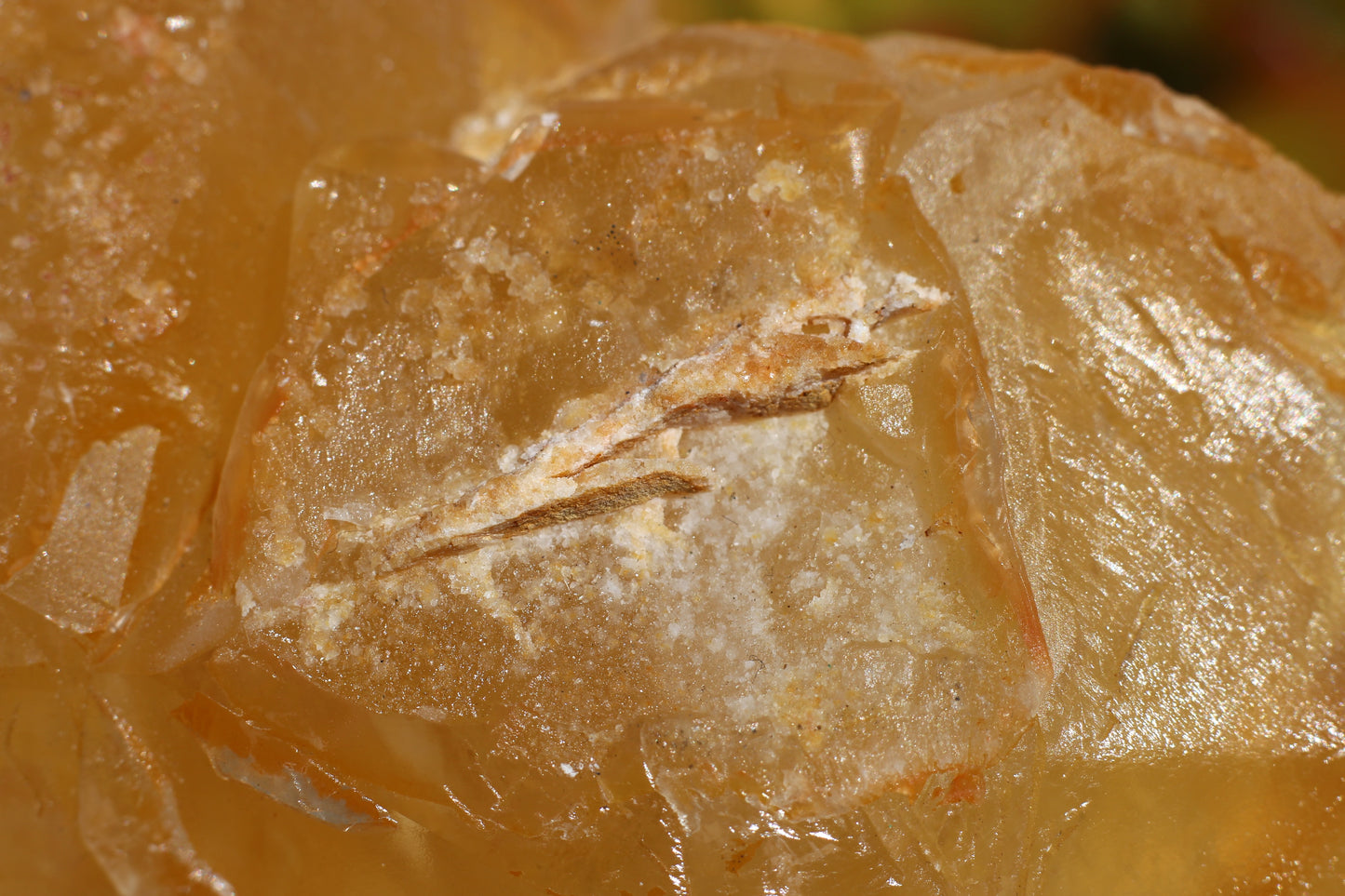 Golden Calcite, Double Terminated