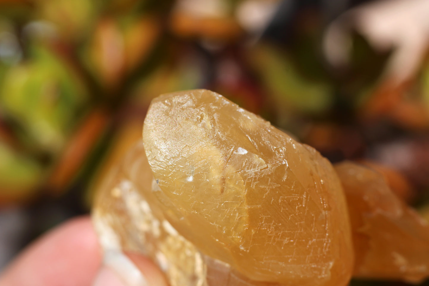 Golden Calcite, Double Terminated