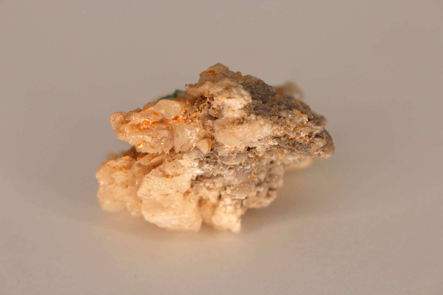 Snowflake Cerussite w/ Wulfenite