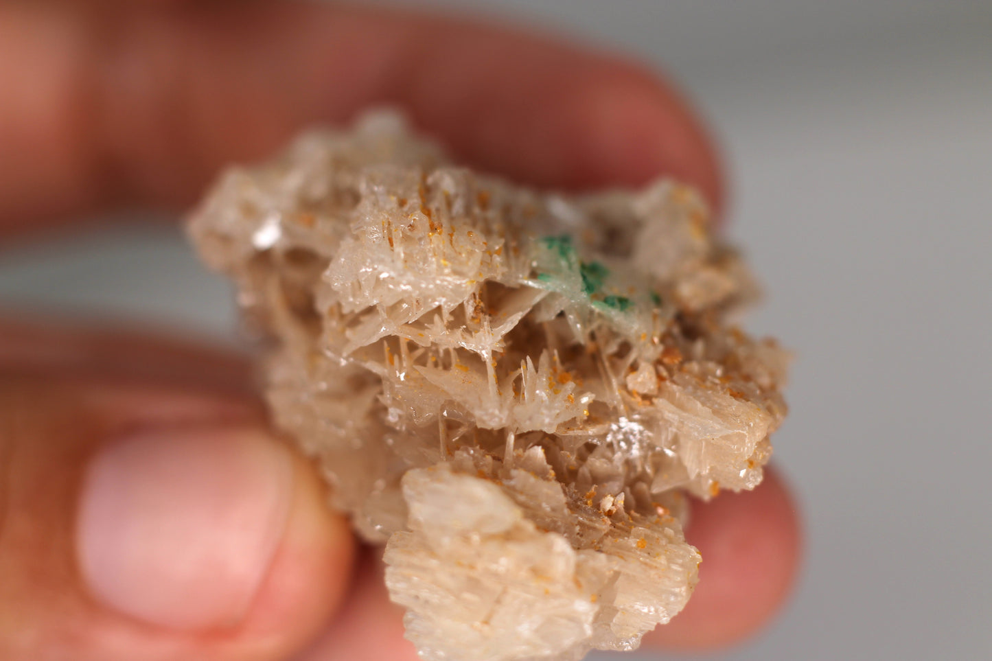 Snowflake Cerussite w/ Wulfenite